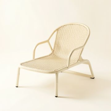 Hill Dale Outdoor Lounge Chair - Ivory (synthetic illustration; no displayed measurements)