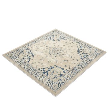 Katie Oriental Ivory / Blue Area Rug (synthetic illustration; no displayed measurements)
