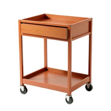 Dawn Bluff Empty Rolling Workshop Cart - Terracotta