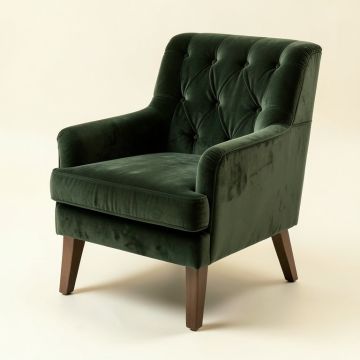 Kerrville Tufted Velvet Upholstered Side Chair (synthetic illustration; no displayed measurements)
