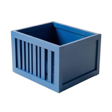 Bay Dell Empty Furniture-Style Litter Enclosure - Blue