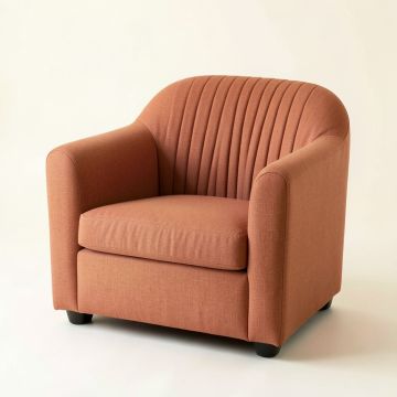 Harbor Falls Upholstered Armchair - Terracotta (synthetic illustration; no displayed measurements)