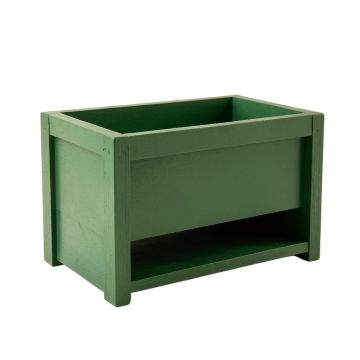 Wren Branch Empty Raised Planter - Green