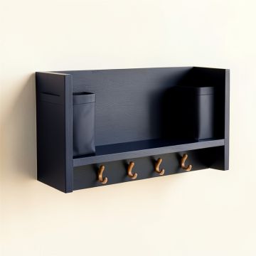 Meadow Branch Wall-Mounted Entryway Organizer Shelf - Navy (synthetic illustration; no displayed measurements)