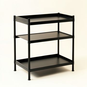 Brook Branch Empty Countertop Canister Rack - Black (synthetic illustration; no displayed measurements)