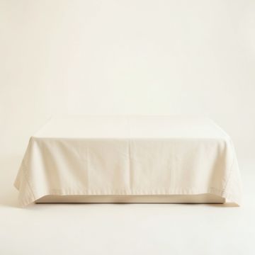 Glen Bend Flat Bed Sheet - Cream (synthetic illustration; no displayed measurements)