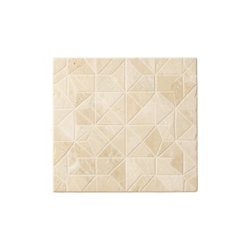 Heath Arc Uninstalled Square Decorative Tile - Beige