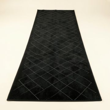Lake Canyon Narrow Runner Rug - Black (synthetic illustration; no displayed measurements)