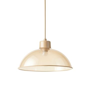 Briar Crossing Pendant Light Suspended From One Plain Cable - Beige