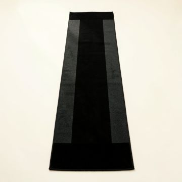 Slate Arc Narrow Runner Rug - Black (synthetic illustration; no displayed measurements)