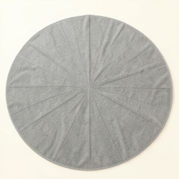 Aspen Brook Round Area Rug - Gray (synthetic illustration; no displayed measurements)