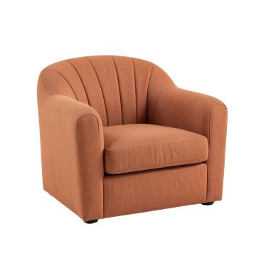 Ridge Bluff Upholstered Armchair - Terracotta (synthetic illustration; no displayed measurements)