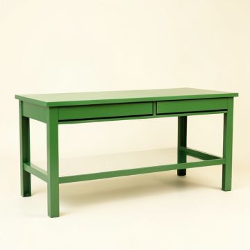 Cedar Bluff Empty Workshop Workbench - Green (synthetic illustration; no displayed measurements)
