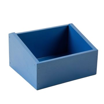 Maple Arc Low Toy Storage Unit - Blue