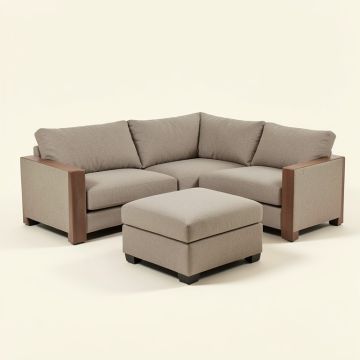 Antoinesha 100 '' Wide Cotton Right Hand Facing Modular Sofa & Chaise (synthetic illustration; no displayed measurements)