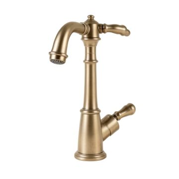Victorian High Arch Double Handle Kitchen Faucet With Side Spray