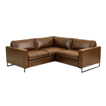 Kadejah 101 '' Wide Faux Leather Symmetrical Modular Corner Sectional