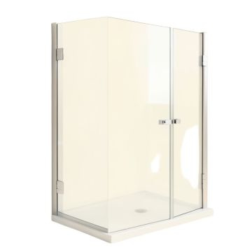 Levity 59.63 '' X 59.75 '' Bypass Bath Door With Cleancoat® Technology