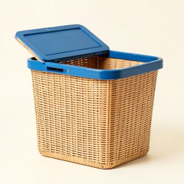 Reed Branch Laundry Hamper - Blue (synthetic illustration; no displayed measurements)