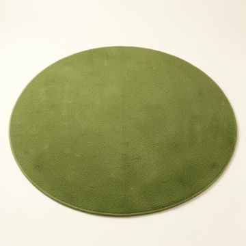 Linden Branch Round Area Rug - Green (synthetic illustration; no displayed measurements)