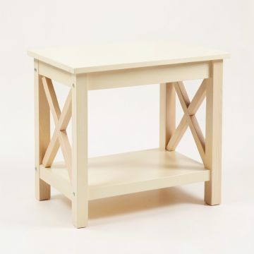 Holly Crossing Side Table - Cream (synthetic illustration; no displayed measurements)