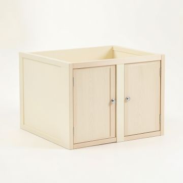 Birch Bluff Empty Furniture-Style Litter Enclosure - Cream (synthetic illustration; no displayed measurements)