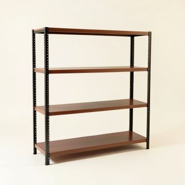Donovan 80 '' H X 60 '' W X 13.5 '' D Bookcase Industrial Large Open Storage Shelf (synthetic illustration; no displayed measurements)