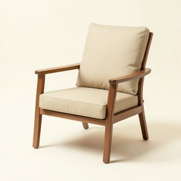 Tripp Outdoor Patio Chair With Sunbrella Cushions (synthetic illustration; no displayed measurements)
