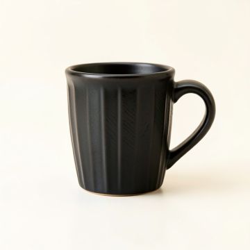 Pine Dale Ceramic Mug - Black (synthetic illustration; no displayed measurements)