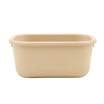 Cove Branch Empty Railing Planter With Integral Brackets - Beige