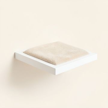 Cedar Bridge Wall-Mounted Cat Perch - White (synthetic illustration; no displayed measurements)
