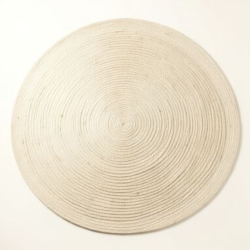 Flint Crest Round Area Rug - Cream (synthetic illustration; no displayed measurements)