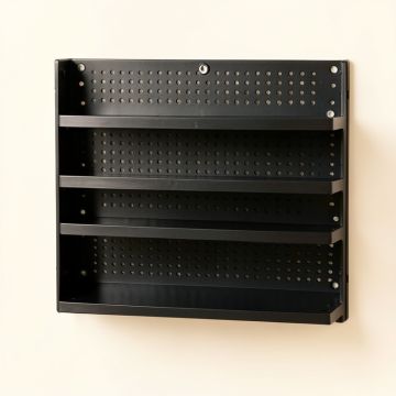 Reed Bend Empty Wall-Mounted Tool Organizer Panel - Black (synthetic illustration; no displayed measurements)