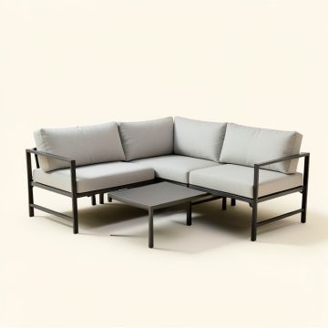Montclaire Outdoor Patio Sectional With Cushions (synthetic illustration; no displayed measurements)