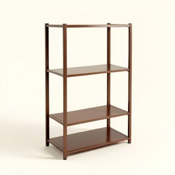 Kuster 69.68 '' H X 70.68 '' W Metal Etagere Bookcase (synthetic illustration; no displayed measurements)