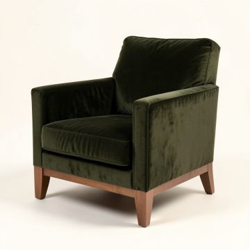Jase 32 '' Wide Velvet Armchair (synthetic illustration; no displayed measurements)