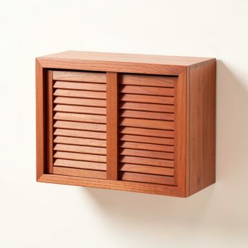 Slate Canyon Wall-Mounted Entry Cabinet - Terracotta (synthetic illustration; no displayed measurements)