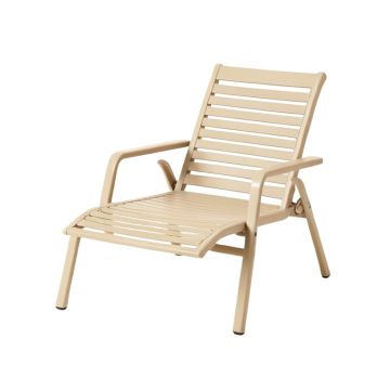 Aspen Bend Outdoor Lounge Chair - Beige