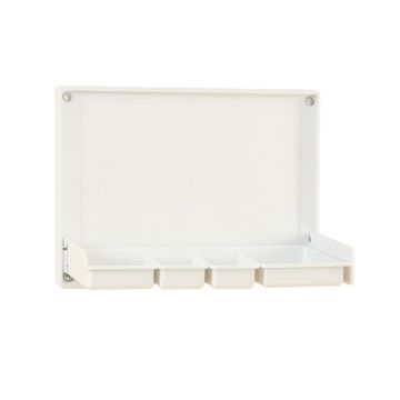 Dune Bridge Empty Wall-Mounted Tool Organizer Panel - White