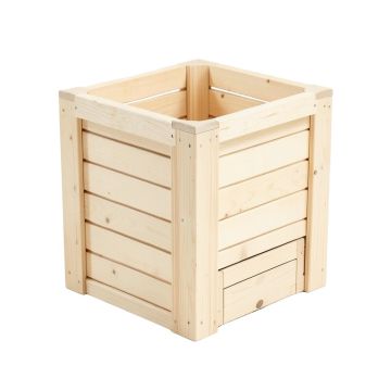 Aspen Branch Closed Garden Compost Bin - Ivory