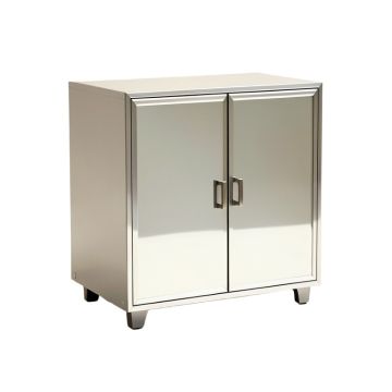 Lela 2 Door Mirrored Accent Cabinet