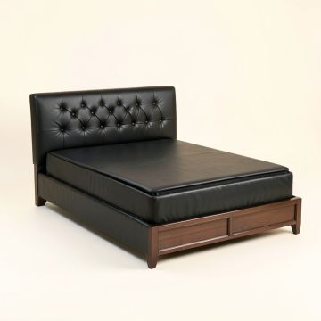 Pihu Tufted Low Profile Sleigh Bed (synthetic illustration; no displayed measurements)