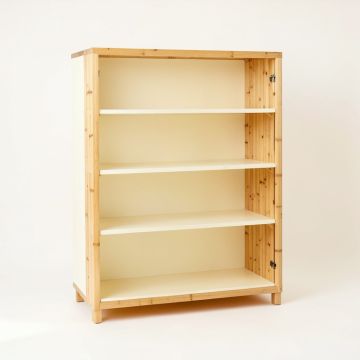 Harbor Crossing Freestanding Bookcase - Cream (synthetic illustration; no displayed measurements)
