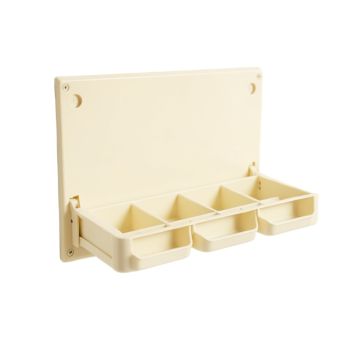 Flint Canyon Empty Wall-Mounted Tool Organizer Panel - Ivory