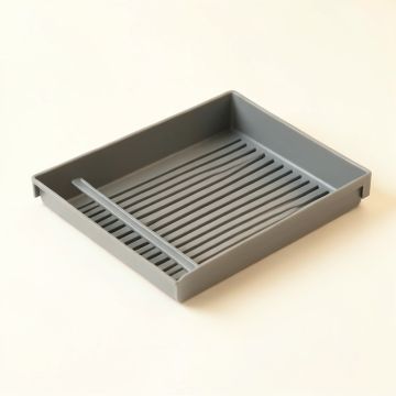 Field Dale Empty Under-Desk Cable Tray - Gray (synthetic illustration; no displayed measurements)
