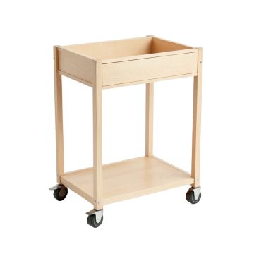 Cedar Canyon Empty Rolling Workshop Cart - Beige