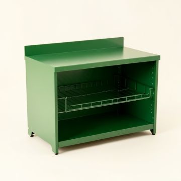 Maple Branch Empty Countertop Canister Rack - Green (synthetic illustration; no displayed measurements)