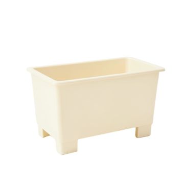 Ridge Bridge Empty Raised Planter - Ivory