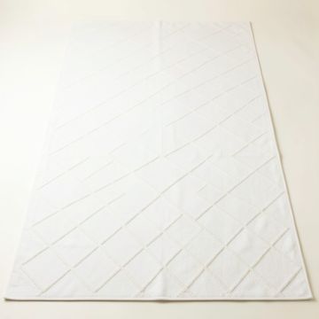 Laurel Canyon Rectangular Area Rug - White (synthetic illustration; no displayed measurements)