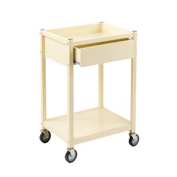 Aspen Bridge Empty Rolling Workshop Cart - Cream